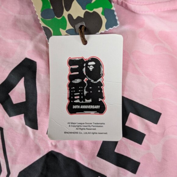 NWT: A BATHING APE Miami Graphic T-Shirt Pink Camo Design Size 3XL - Picture 6 of 10